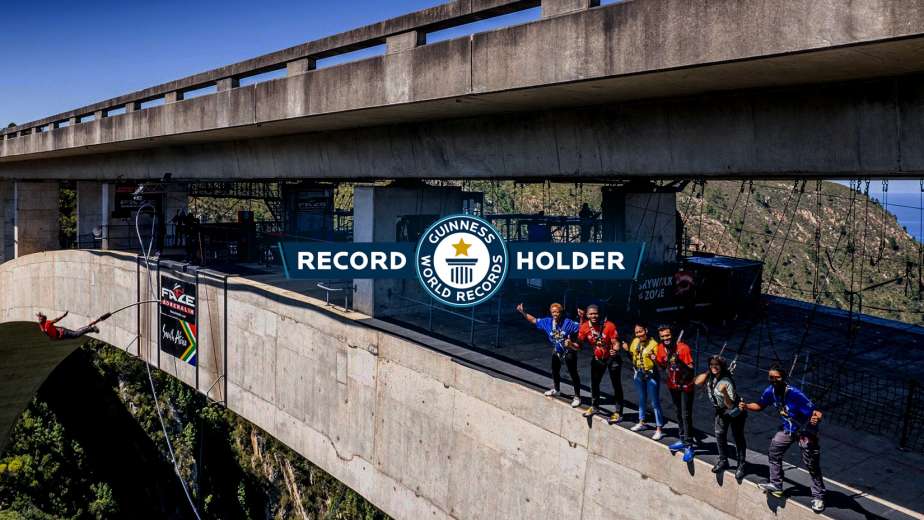 World records at Bloukrans Bungy Bridge