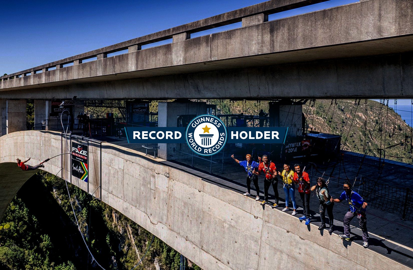 World records at Bloukrans Bungy Bridge