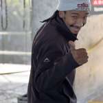 Face Adrenalin crew member in a beanie giving a thumbs up at Bloukrans Bridge
